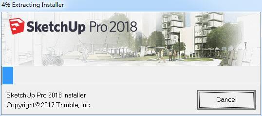 草图大师SketchUp Pro 2018中/英文安装破解教程(附替换破解补丁下载)