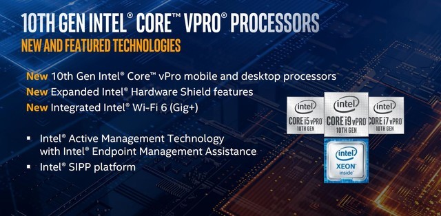 三大新特性加持 英特尔十代酷睿vPro详细分析