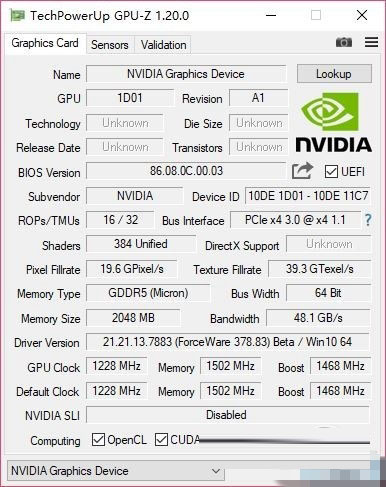 NVIDIA移動(dòng)版新顯卡曝光：命名MX150與GT1030同配置