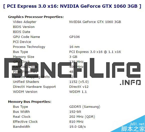 GTX 1060 3GB将会8月中旬推出:流处理器再砍十分之一