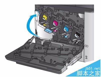 HP M680打印機怎么更換碳粉收集裝置?