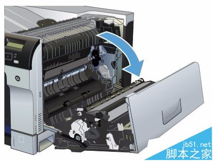 HP CP5225打印機(jī)右擋蓋卡紙該怎么清除?