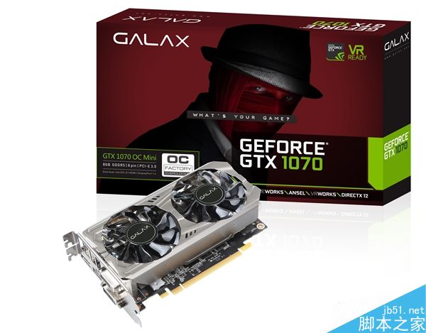 影驰发布第三款迷你版GTX 1070显卡:双DVI接口