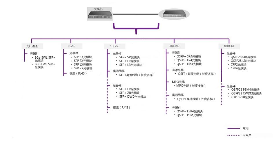 存储区域网络的光模块和光纤跳线选择解决方案