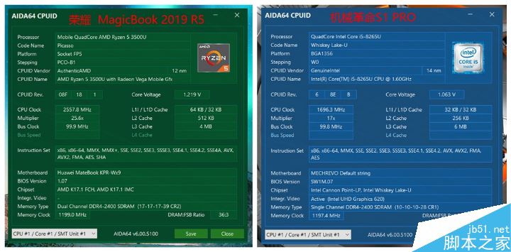榮耀Magic 2019和機(jī)械革命的S1 Pro哪款好 兩款筆記本性能對(duì)比