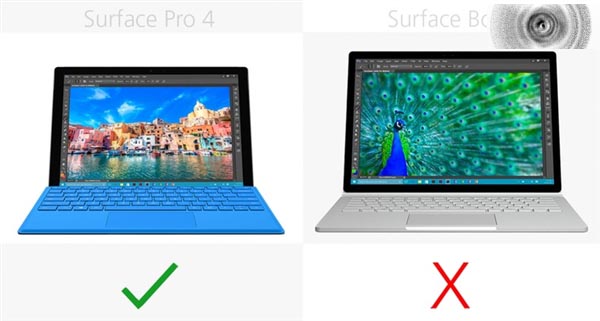 家门对决 Surface Book 和Surface Pro 4图文对比