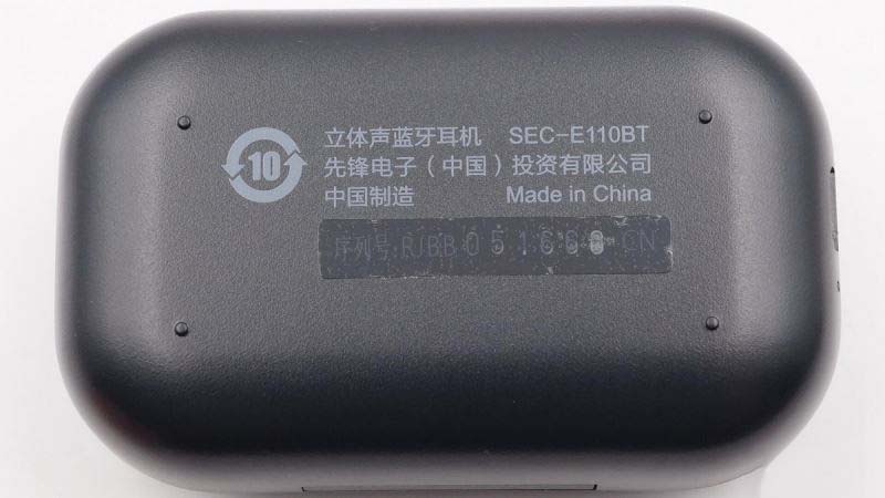 Pioneer先锋SEC-E110BT TWS真无线蓝牙耳机拆解全过程评测