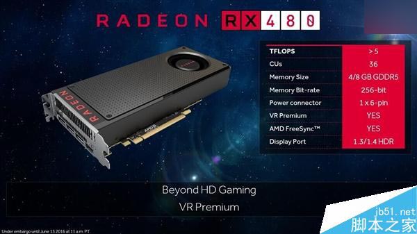 AMD 14nm显卡家族的首款产品RX 480正式发布