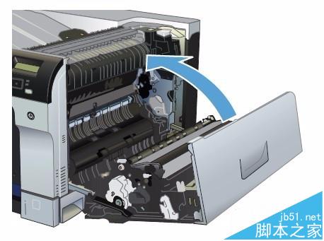 HP CP5225打印機(jī)右擋蓋卡紙該怎么清除?