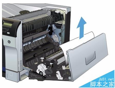 HP CP5225打印機(jī)右擋蓋卡紙該怎么清除?