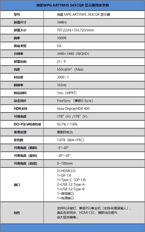 微星MPG343CQR月神怎么樣 微星MPG343CQR月神顯示器深度評(píng)測(cè)