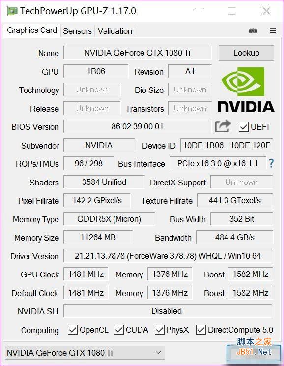 GTX1080Ti显卡怎么样 NVIDIA GTX1080Ti性能全面深度评测图解