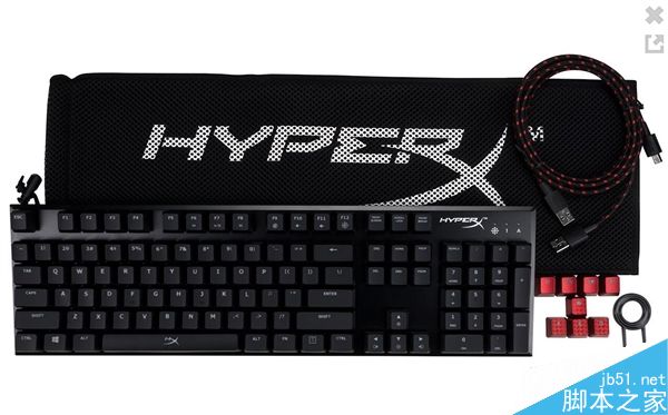 金士頓HyperX全新游戲機(jī)械鍵盤發(fā)布:采用櫻桃青軸