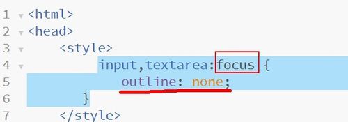 谷歌浏览器怎么去掉默认焦点边框(input边框)?