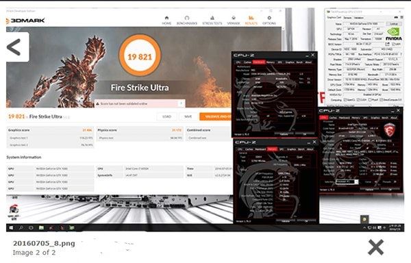 4路GTX 1080测试跑分曝光 3DMark轻松19821分