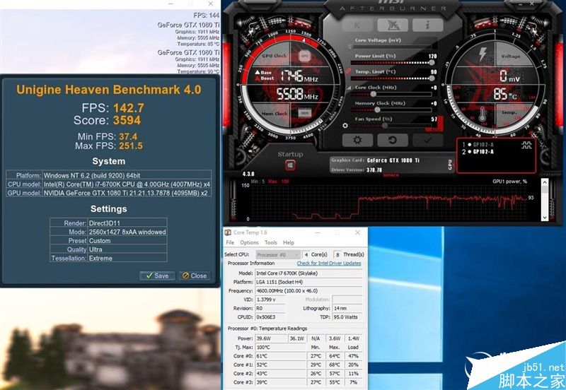 双卡SLI如何?GTX1080Ti SLI百轮大战