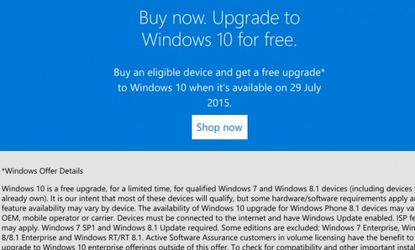 免费版Windows 10仍有三大关键疑问待解 升级需谨慎