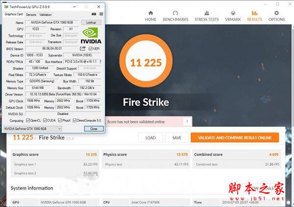 Nvidia GTX 1060 3DMark性能跑分曝光：略超RX 480