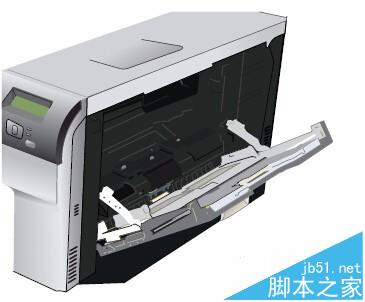 HP CP5225彩色激光打印機(jī)怎么給紙盒1和紙盒2放紙?