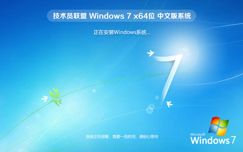 win7專業(yè)版 技術員聯(lián)盟穩(wěn)定系統(tǒng) ghost x64 官網ISO鏡像下載