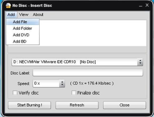 Easy Disc Burner