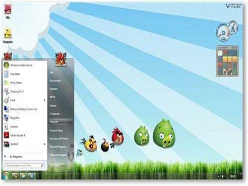 Win7主題：憤怒的小鳥