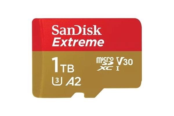 西數(shù)閃迪1TB容量microSD卡開賣：449美元 90MB/s讀取