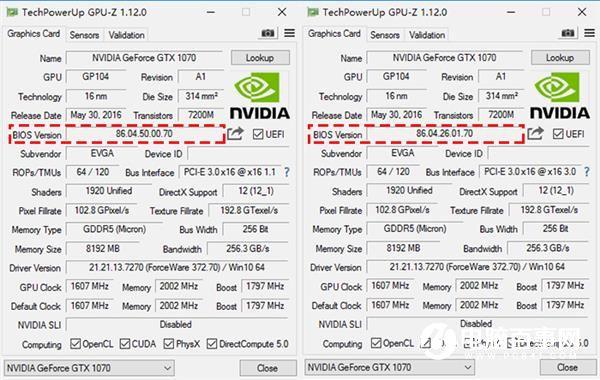 GTX 1070美光显存门刷BIOS修复教程