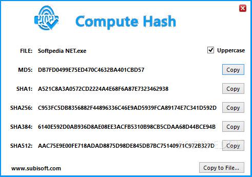 哈希值計算器(ComputeHash)