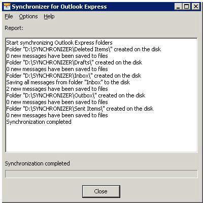 Synchronizer for Outlook