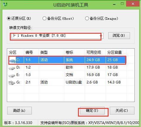 吾空z15-8u筆記本使用u啟動u盤安裝win8系統(tǒng)教程