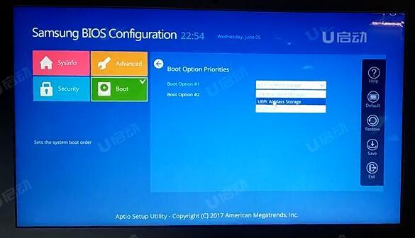三星galaxy book ion筆記本怎么使用bios設(shè)置u盤(pán)啟動(dòng)