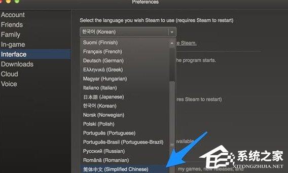 Steam游戏平台怎么设置中文？Steam游戏平台设置中文的方法