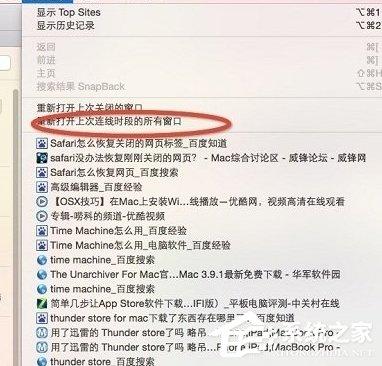 safari浏览器恢复关闭的网页的具体操作步骤